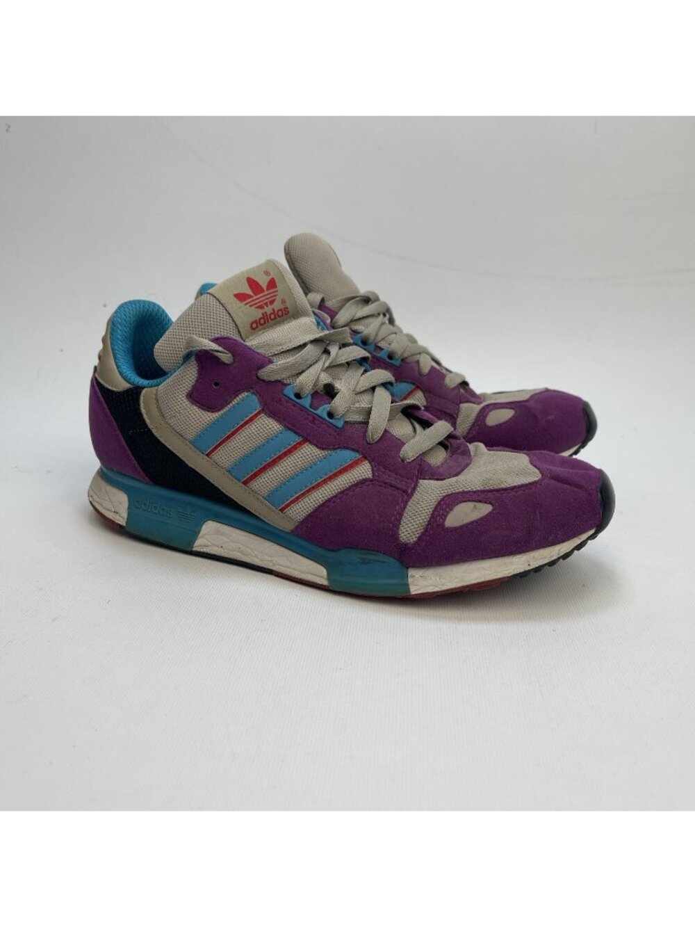 Y2K Adidas Originals ZX 800 Violet / Turquoise Retro Sneakers Men Sz 8.5 US